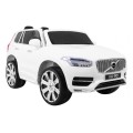 Dětská baterie Volvo XC90 bílá dálkový ovladač kufr EVA pomalý start rádio MP3 LED
