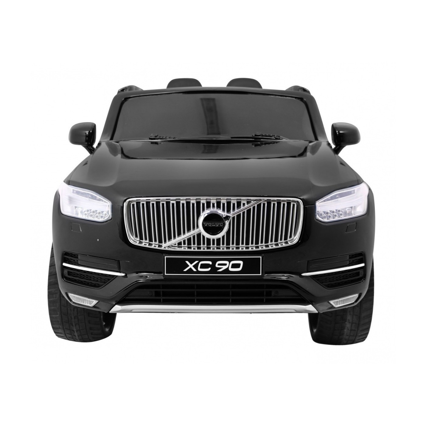 Volvo XC90 Bateriové dětské černé dálkové ovládání kufr EVA pomalý start rádio MP3 LED