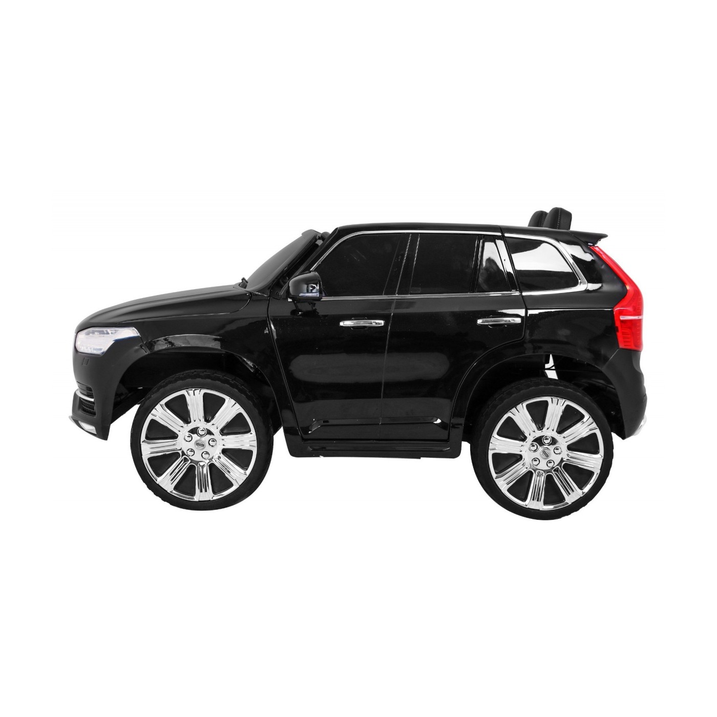 Volvo XC90 Bateriové dětské černé dálkové ovládání kufr EVA pomalý start rádio MP3 LED
