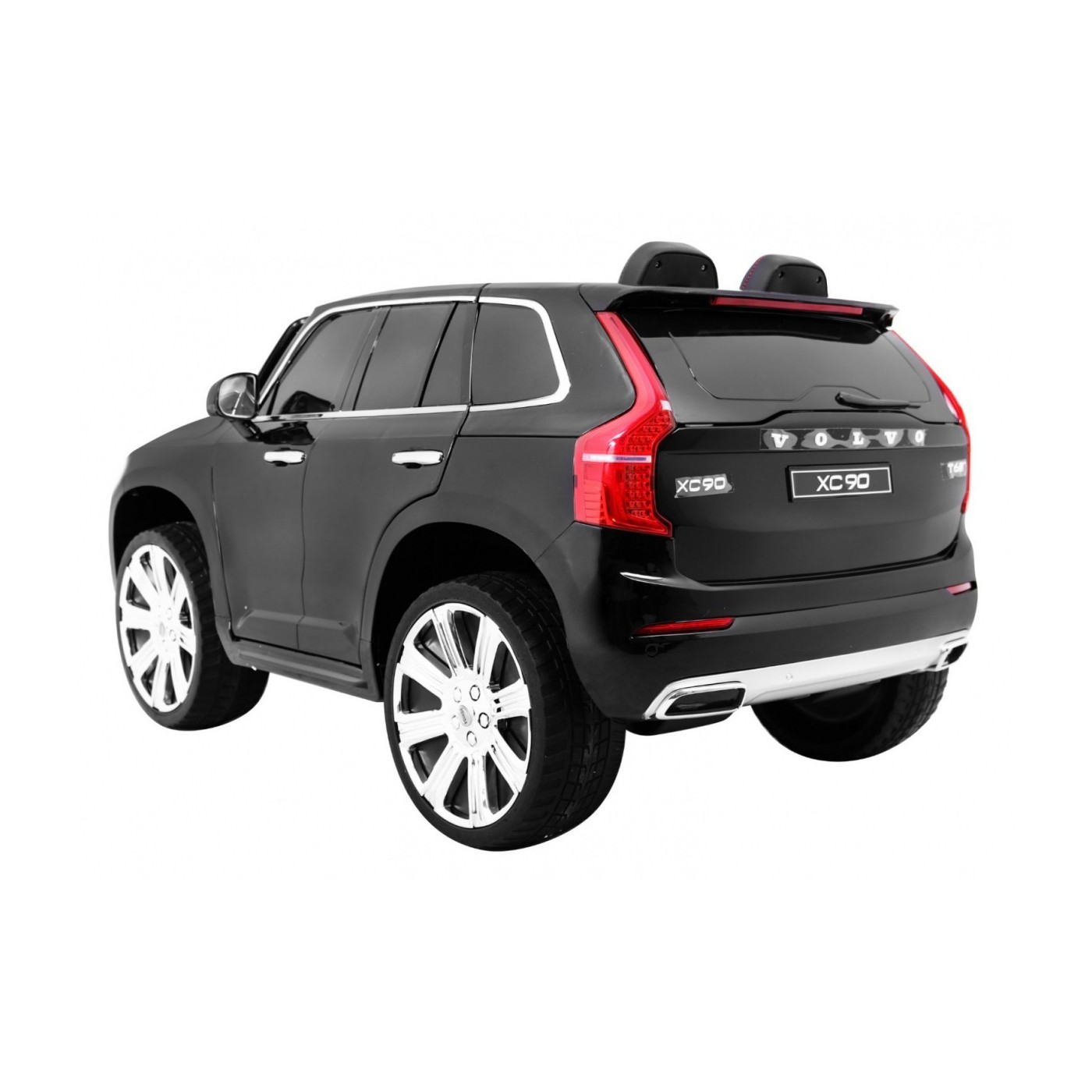 Volvo XC90 Bateriové dětské černé dálkové ovládání kufr EVA pomalý start rádio MP3 LED