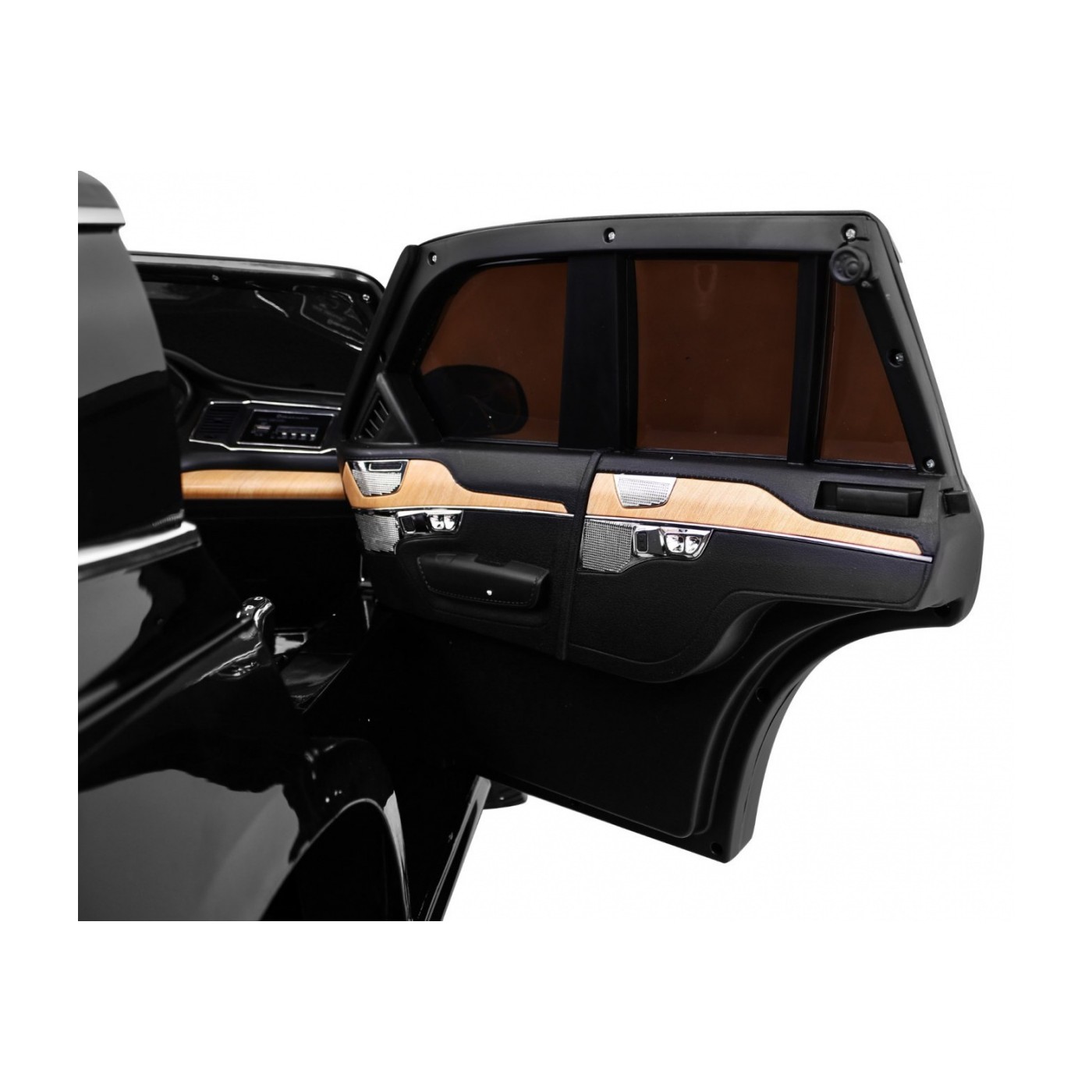 Volvo XC90 Bateriové dětské černé dálkové ovládání kufr EVA pomalý start rádio MP3 LED