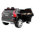 Volvo XC90 Bateriové dětské černé dálkové ovládání kufr EVA pomalý start rádio MP3 LED