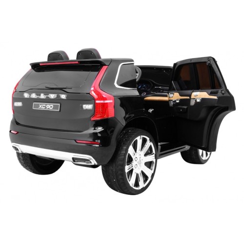 Volvo XC90 Bateriové dětské černé dálkové ovládání kufr EVA pomalý start rádio MP3 LED
