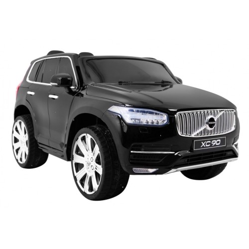 Volvo XC90 Bateriové dětské černé dálkové ovládání kufr EVA pomalý start rádio MP3 LED