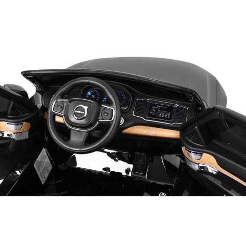 Volvo XC90 Bateriový dětský lak černý dálkový kufr EVA pomalý start rádio MP3 LED