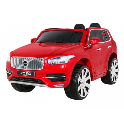 Volvo XC90 Bateriový dětský lak červený dálkový kufr EVA pomalý start rádio MP3 LED