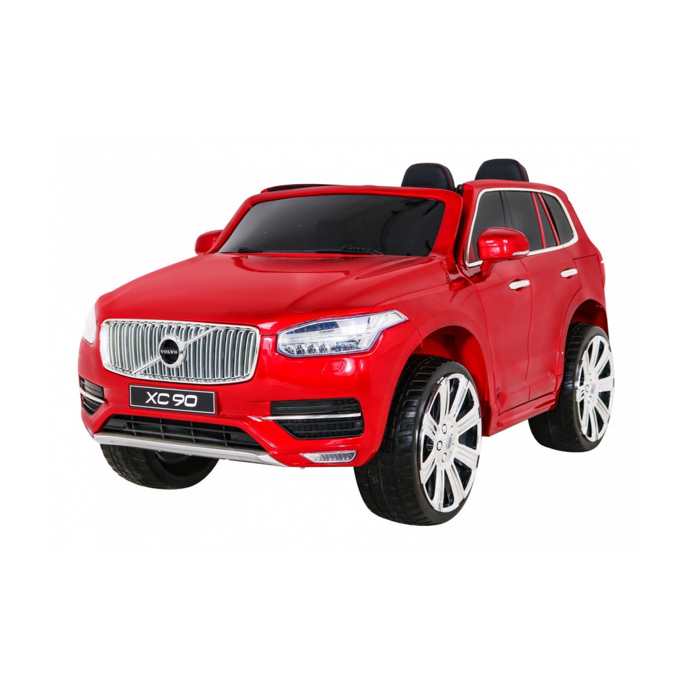 Volvo XC90 Bateriový dětský lak červený dálkový kufr EVA pomalý start rádio MP3 LED