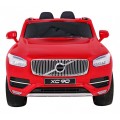Volvo XC90 Bateriový dětský lak červený dálkový kufr EVA pomalý start rádio MP3 LED