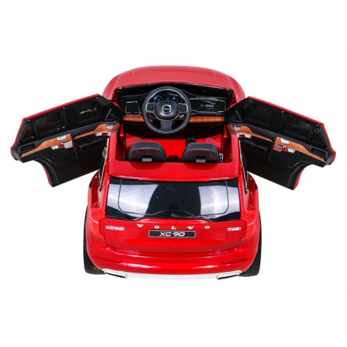 Volvo XC90 Bateriový dětský lak červený dálkový kufr EVA pomalý start rádio MP3 LED