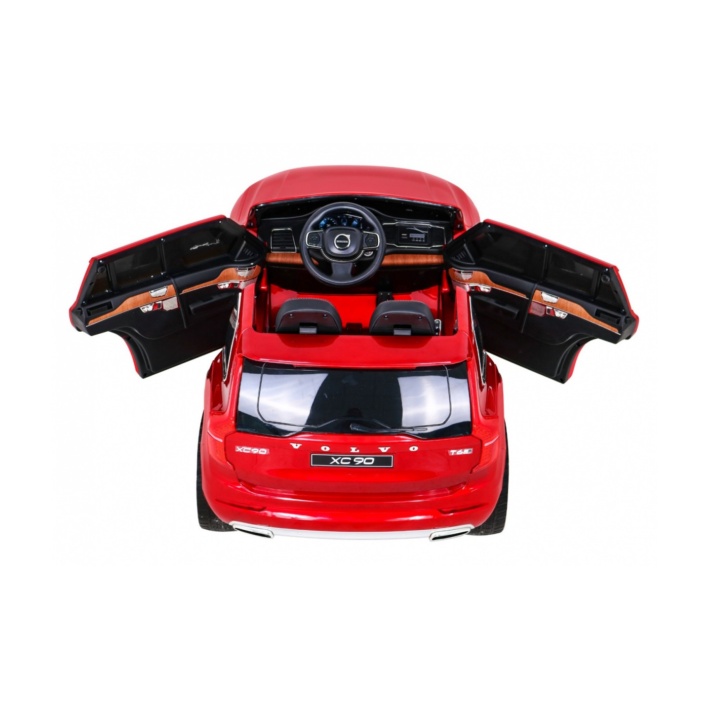 Volvo XC90 Bateriový dětský lak červený dálkový kufr EVA pomalý start rádio MP3 LED