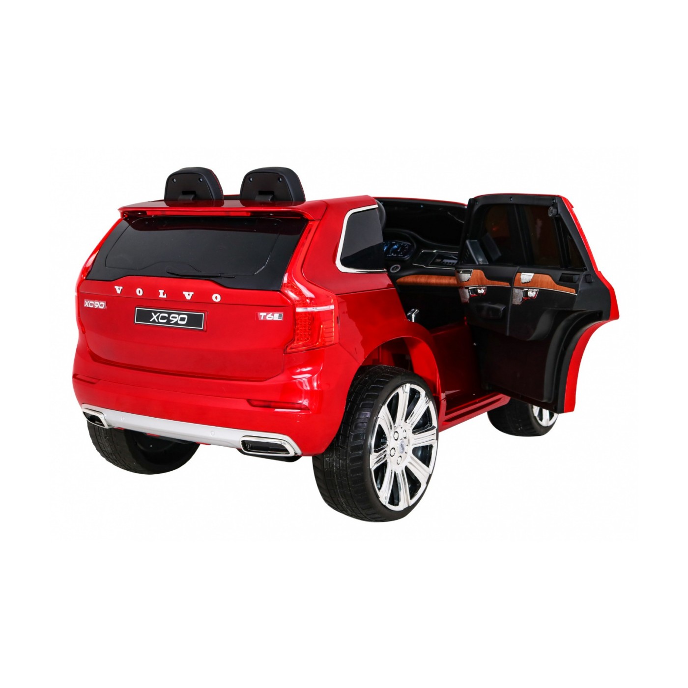 Volvo XC90 Bateriový dětský lak červený dálkový kufr EVA pomalý start rádio MP3 LED
