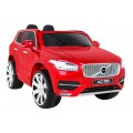 Volvo XC90 Bateriový dětský lak červený dálkový kufr EVA pomalý start rádio MP3 LED