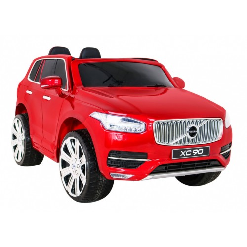 Volvo XC90 Bateriový dětský lak červený dálkový kufr EVA pomalý start rádio MP3 LED