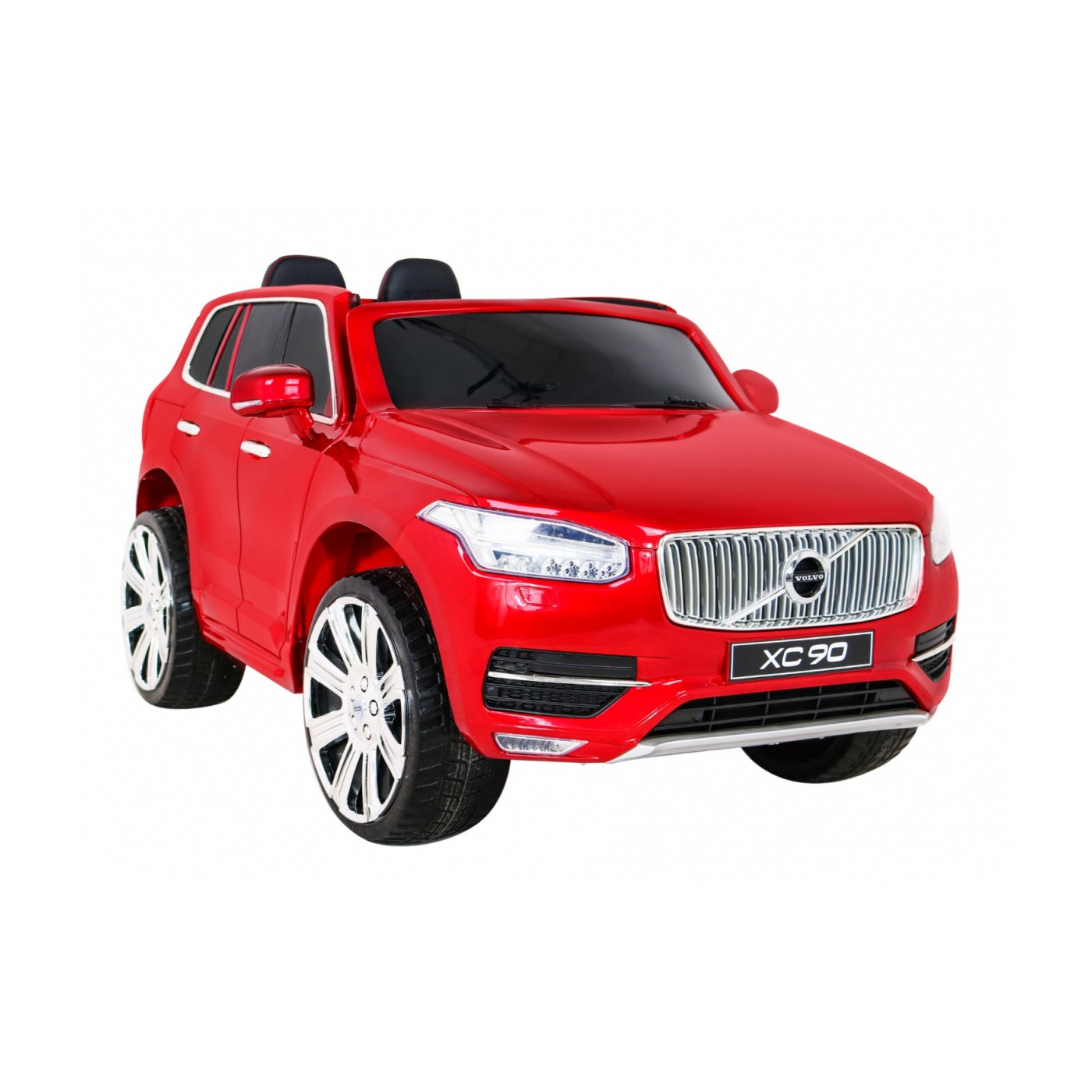 Volvo XC90 Bateriový dětský lak červený dálkový kufr EVA pomalý start rádio MP3 LED