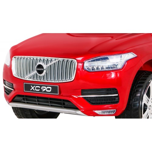 Volvo XC90 Bateriový dětský lak červený dálkový kufr EVA pomalý start rádio MP3 LED