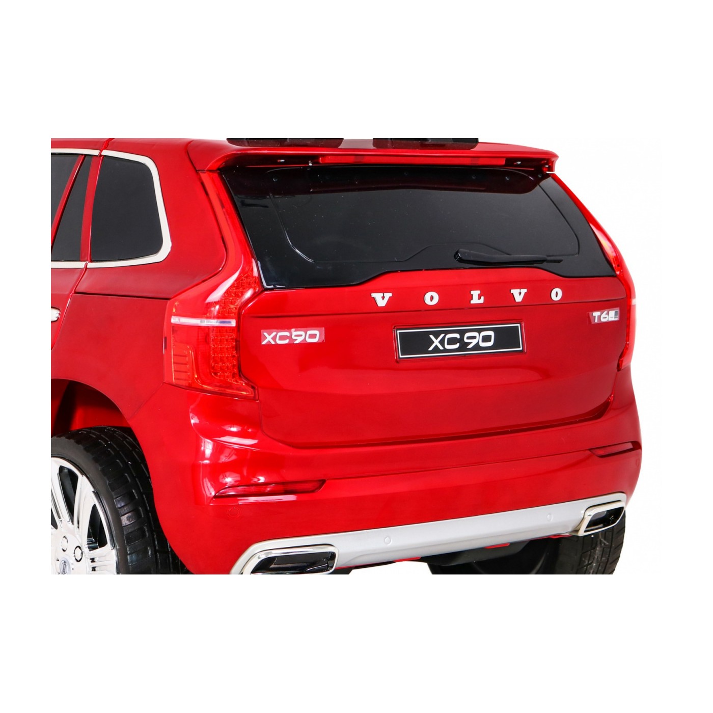 Volvo XC90 Bateriový dětský lak červený dálkový kufr EVA pomalý start rádio MP3 LED