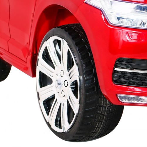 Volvo XC90 Bateriový dětský lak červený dálkový kufr EVA pomalý start rádio MP3 LED