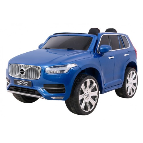 Volvo XC90 Bateriový dětský lak modrý dálkový kufr EVA pomalý start rádio MP3 LED