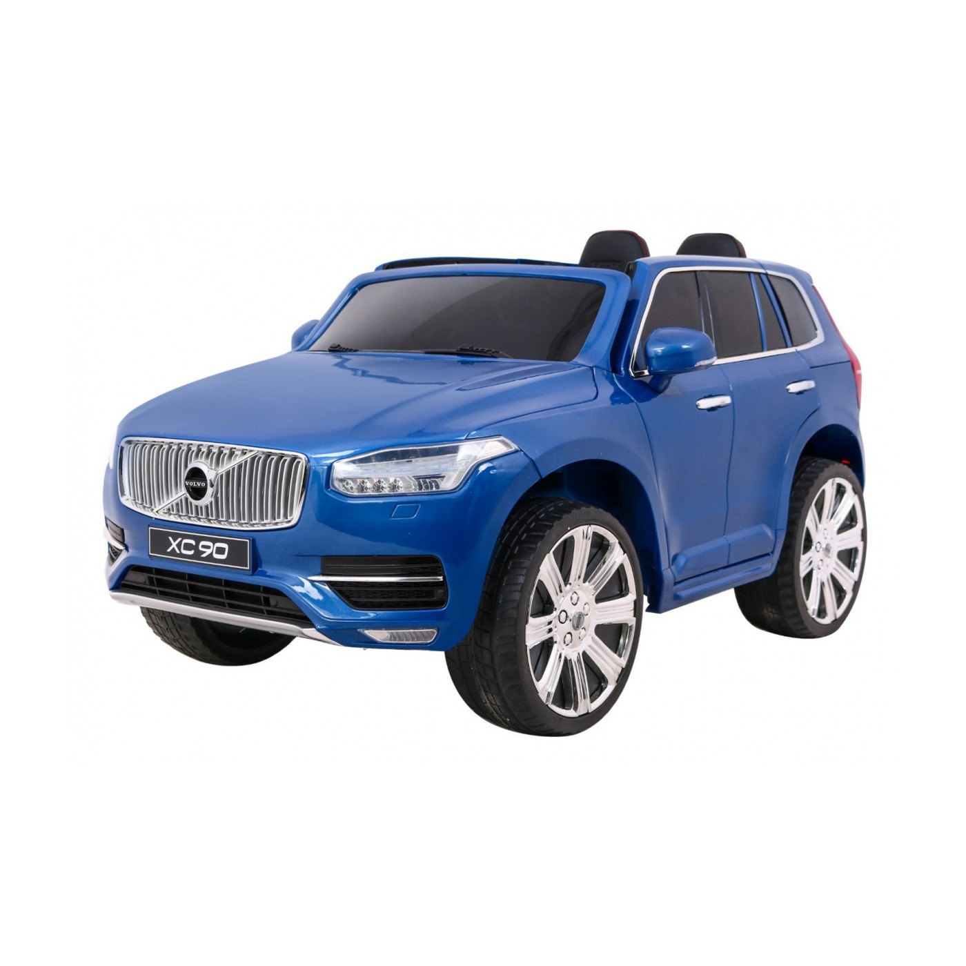 Volvo XC90 Bateriový dětský lak modrý dálkový kufr EVA pomalý start rádio MP3 LED