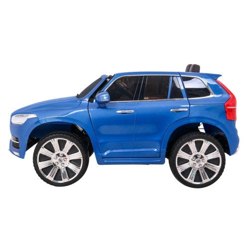 Volvo XC90 Bateriový dětský lak modrý dálkový kufr EVA pomalý start rádio MP3 LED