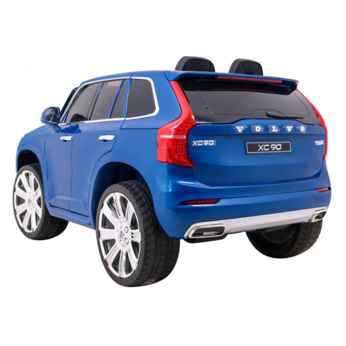 Volvo XC90 Bateriový dětský lak modrý dálkový kufr EVA pomalý start rádio MP3 LED