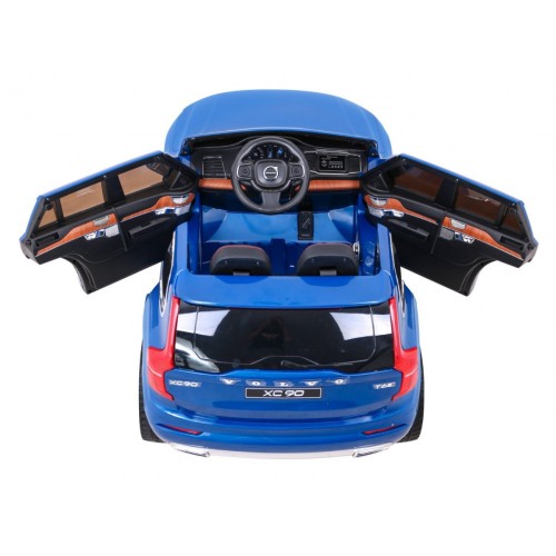Volvo XC90 Bateriový dětský lak modrý dálkový kufr EVA pomalý start rádio MP3 LED