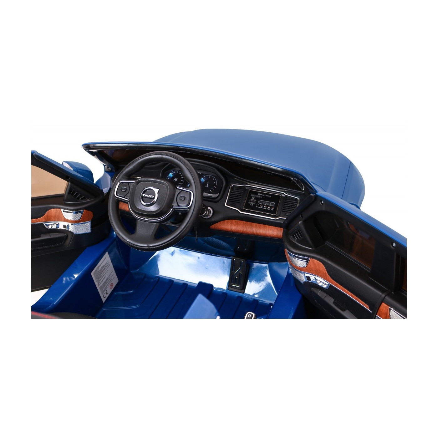 Volvo XC90 Bateriový dětský lak modrý dálkový kufr EVA pomalý start rádio MP3 LED
