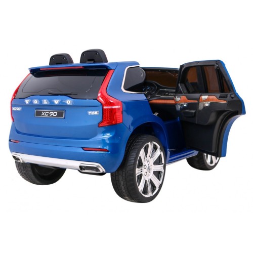 Volvo XC90 Bateriový dětský lak modrý dálkový kufr EVA pomalý start rádio MP3 LED