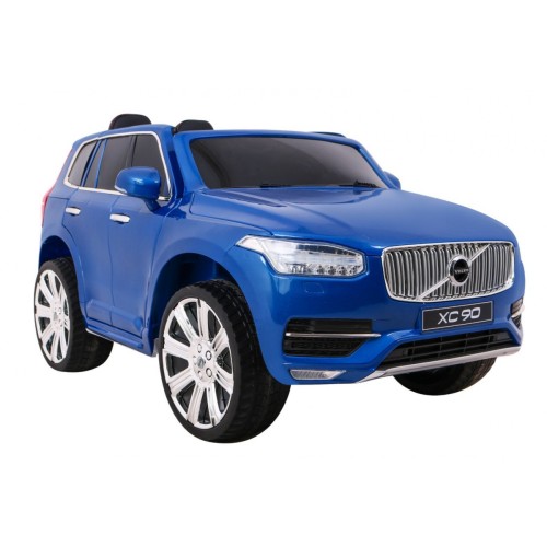 Volvo XC90 Bateriový dětský lak modrý dálkový kufr EVA pomalý start rádio MP3 LED