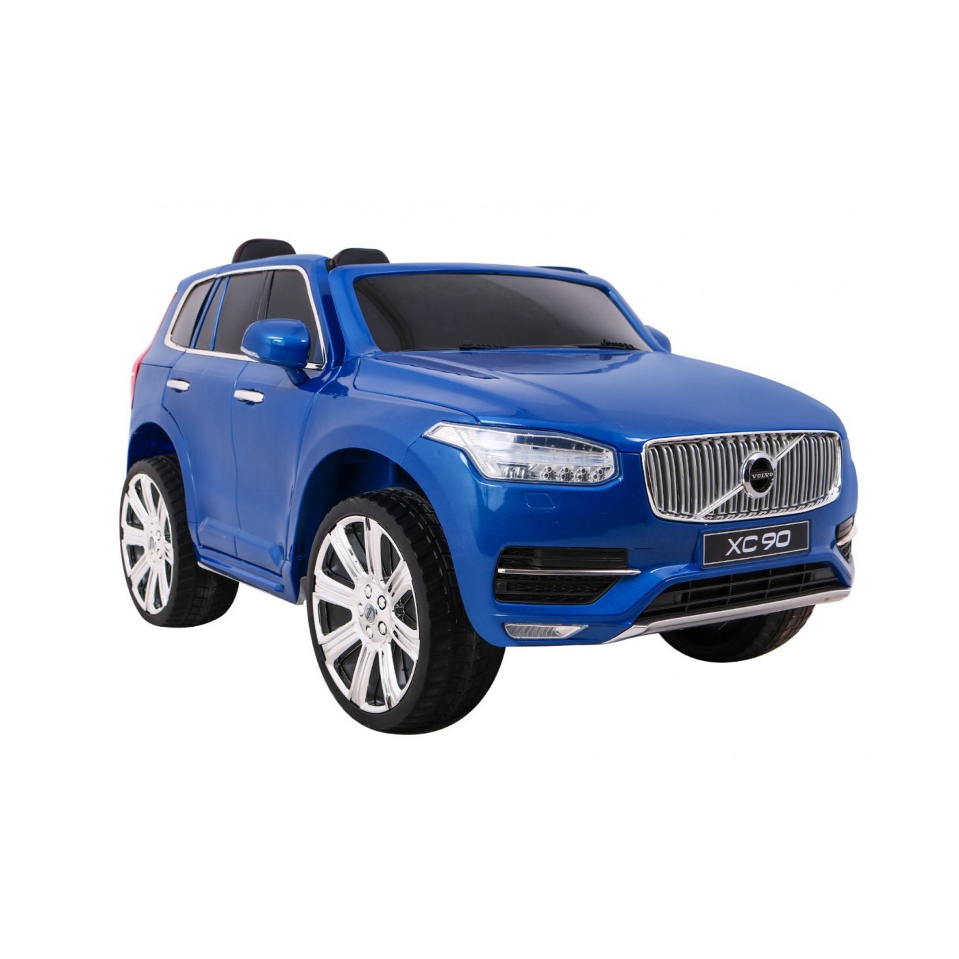 Volvo XC90 Bateriový dětský lak modrý dálkový kufr EVA pomalý start rádio MP3 LED