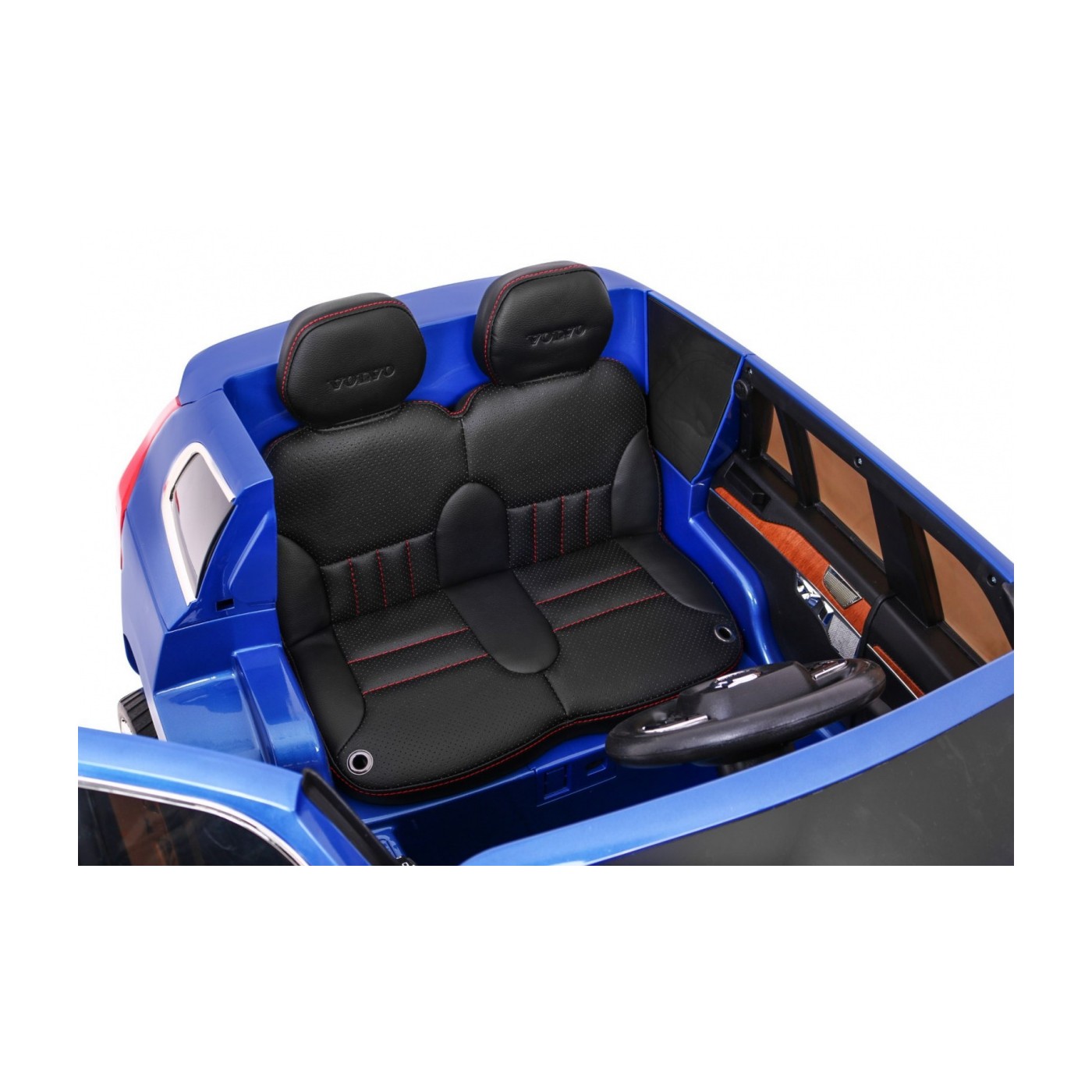 Volvo XC90 Bateriový dětský lak modrý dálkový kufr EVA pomalý start rádio MP3 LED