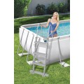 rámový bazén Power Steel 404x201x100 Šedá 13X6FT BESTWAY 6v1 Pískové čerpadlo Žebřík
