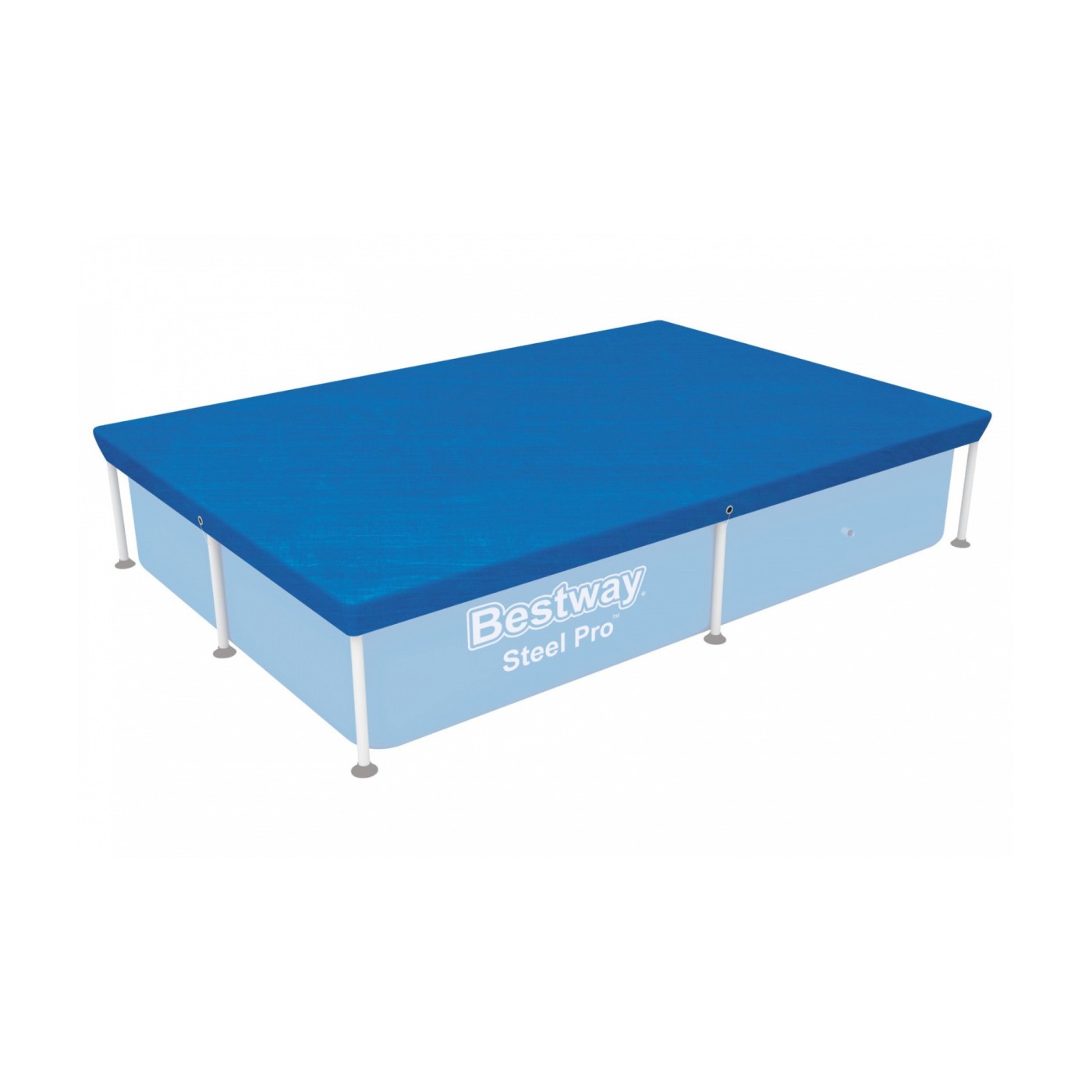 Kryt 224x154cm pro bazén s ocelovým rámem pro 221x150x43cm BESTWAY