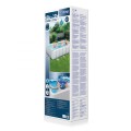 rámový bazén Power Steel 404x201x100 Šedá 13X6FT BESTWAY 6v1 Pískové čerpadlo Žebřík