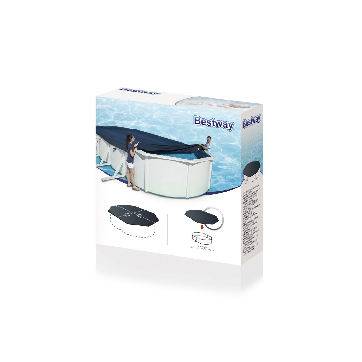 Kryt panelového bazénu 16 4x12FT 500x360cm BESTWAY