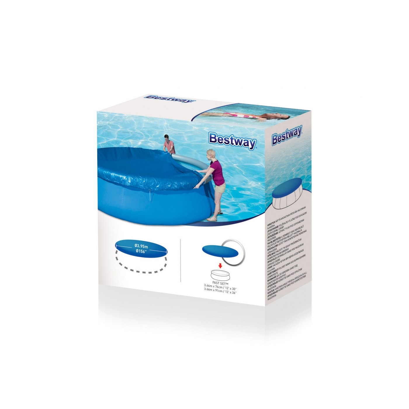 15 stop vzdálený kryt bazénu 457 cm BESTWAY