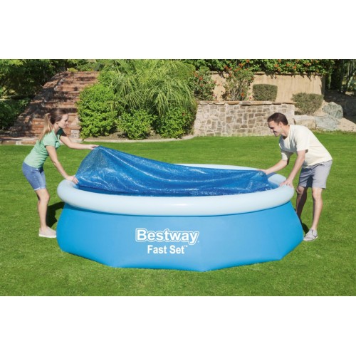 BESTWAY 305 cm/10 stop zahradní bazén solární kryt 289 cm