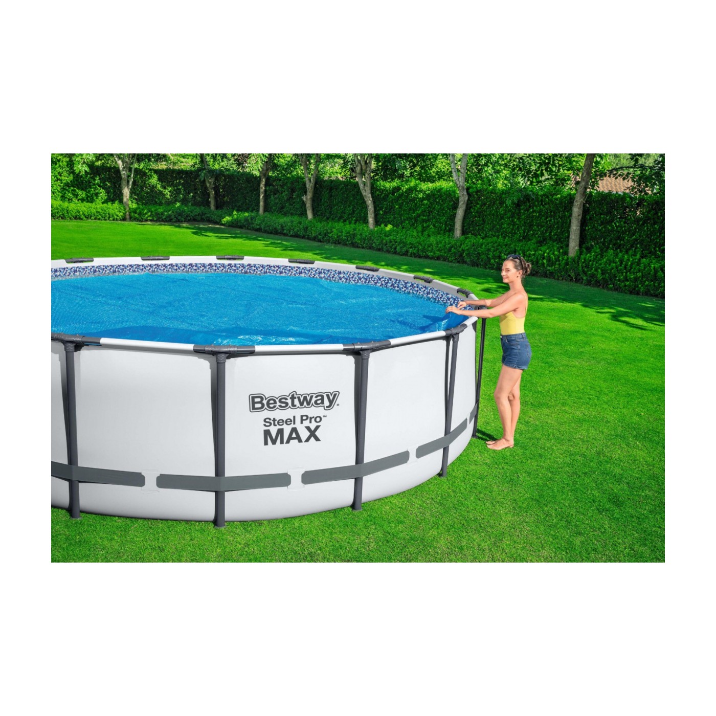 Solární kryt 417 cm pro zahradní bazén 396-457 cm/13-15FT BESTWAY