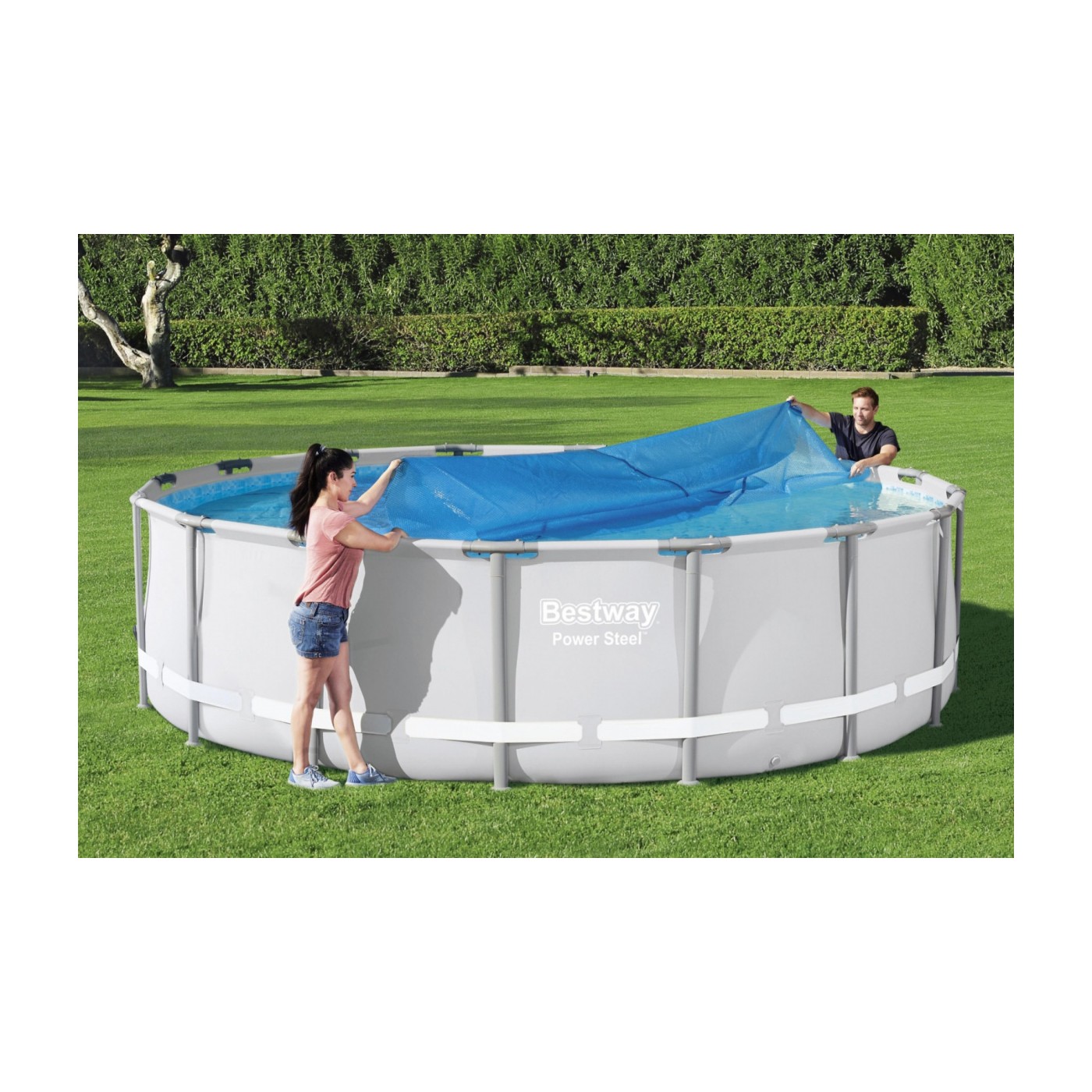 462cm solární kryt pro 488cm/16ft zahradní bazén BESTWAY