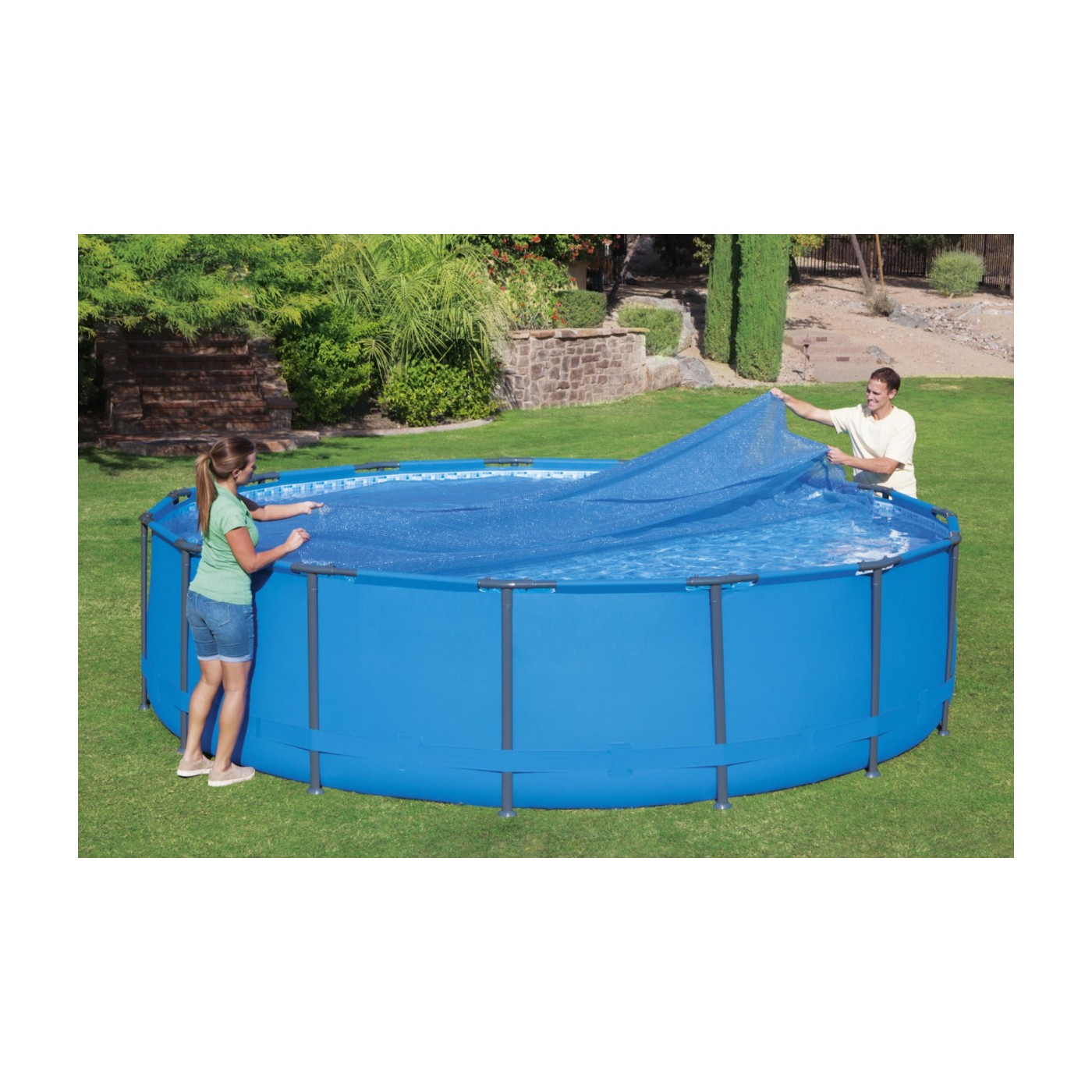 462cm solární kryt pro 488cm/16ft zahradní bazén BESTWAY