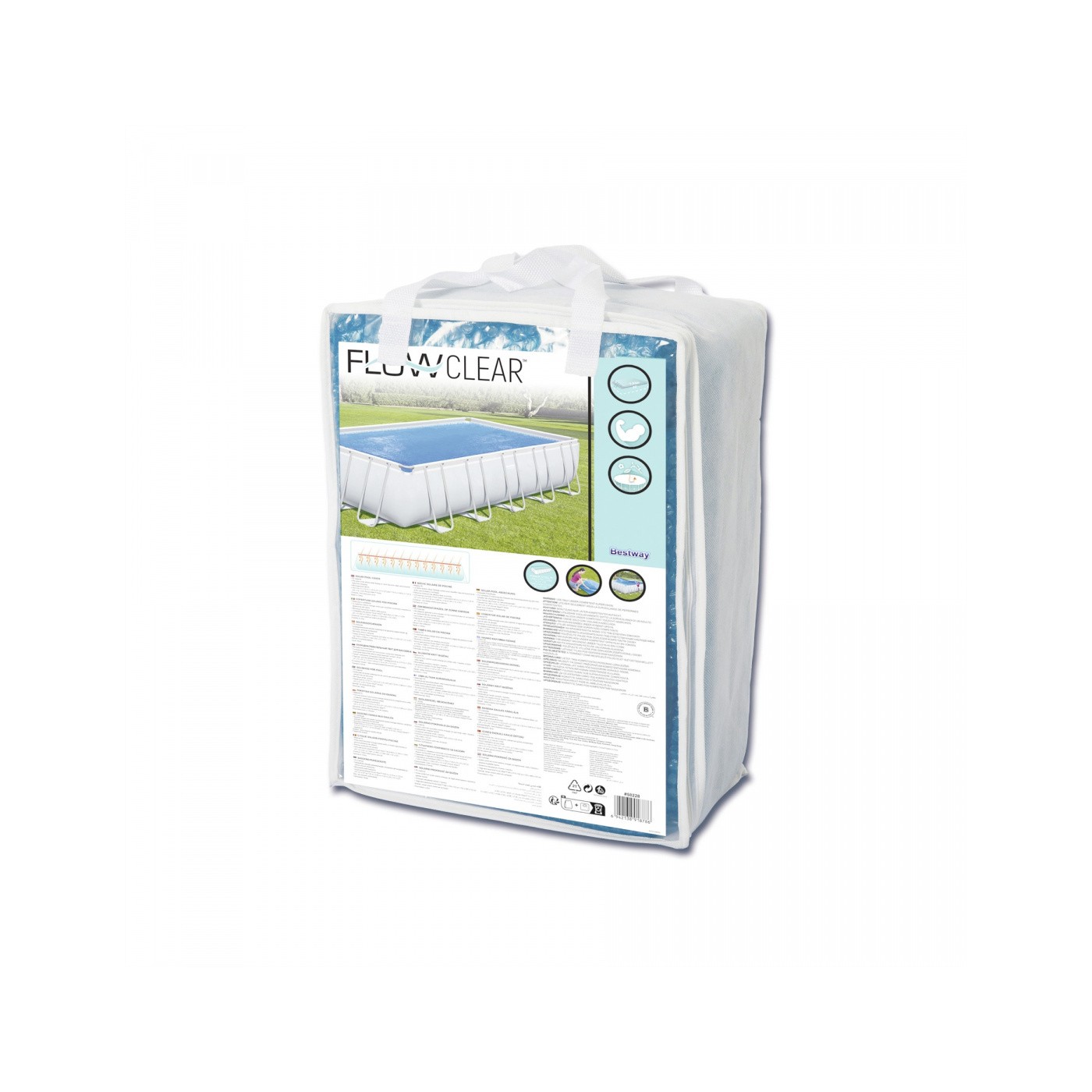 Solární kryt 703 x 366 cm pro ocelový bazén BESTWAY