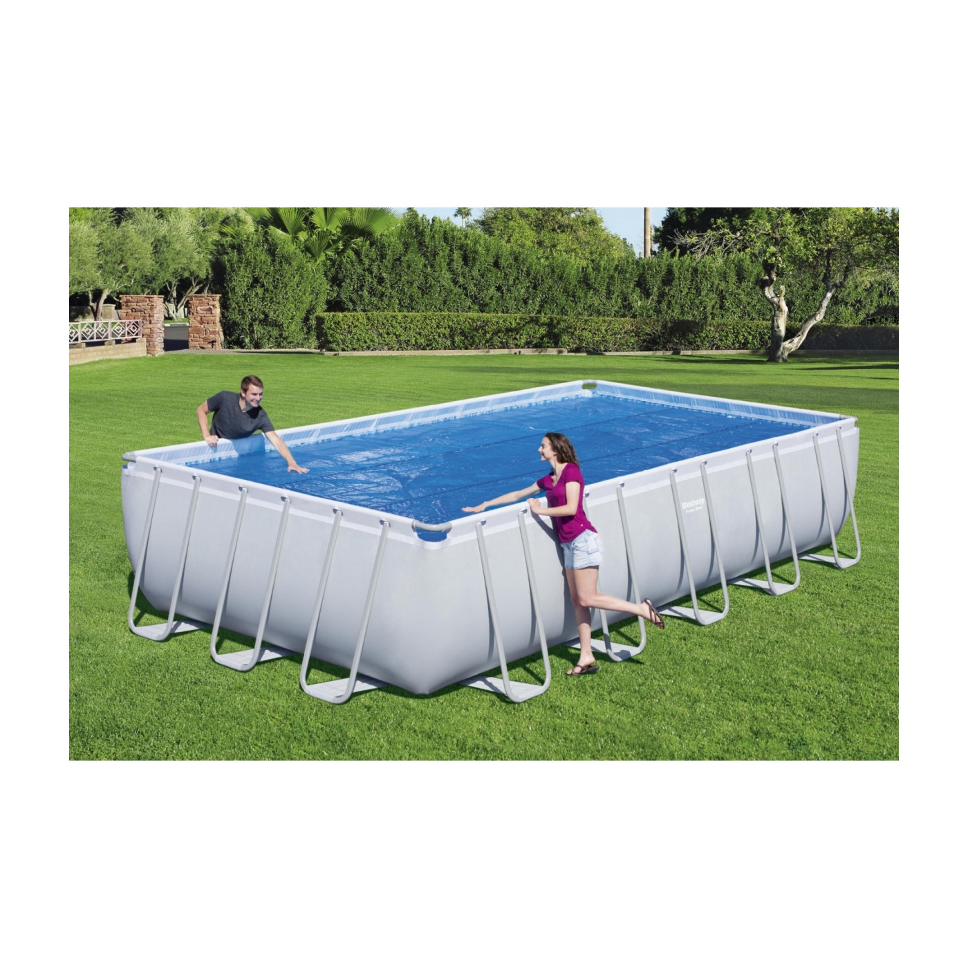 Solární kryt 703 x 366 cm pro ocelový bazén BESTWAY