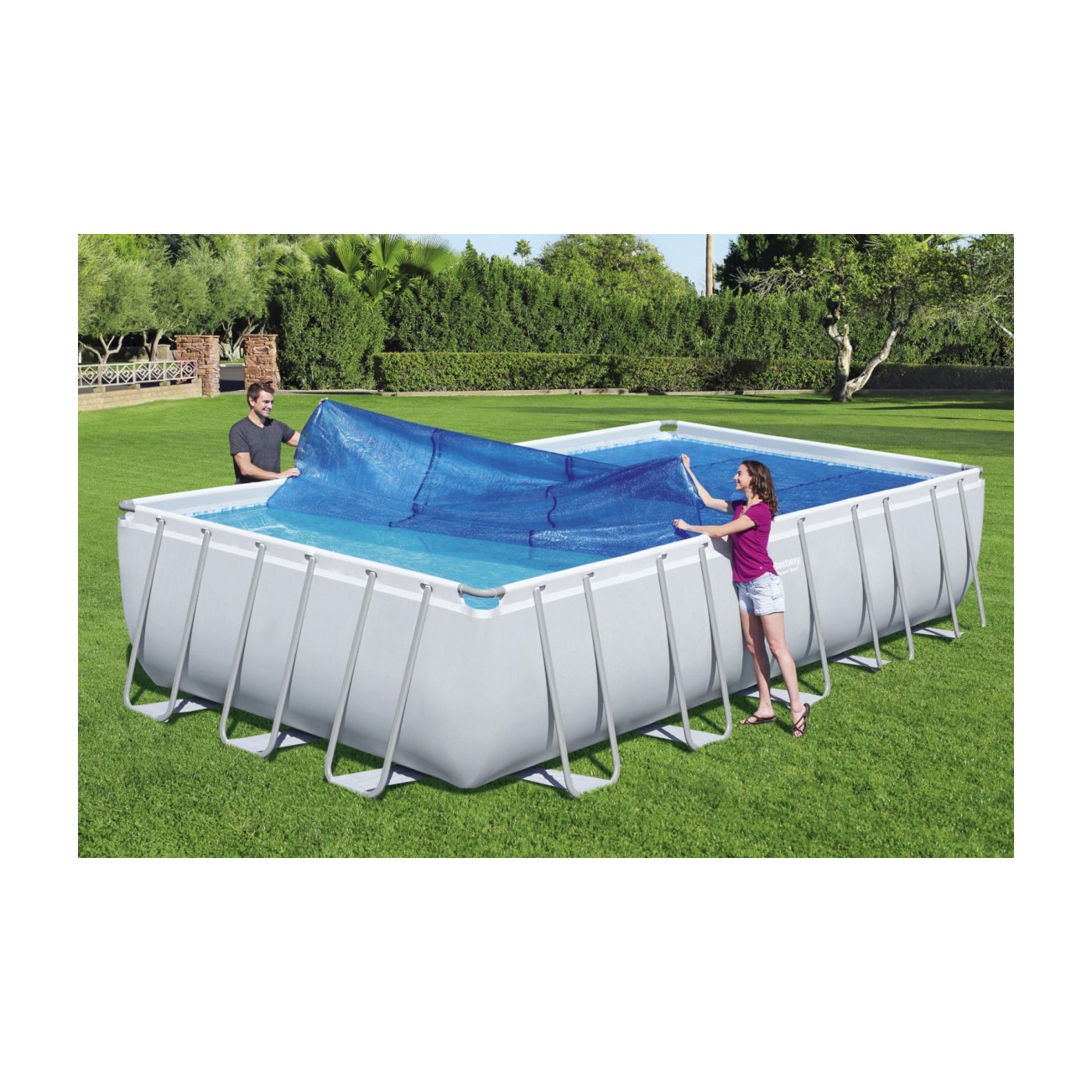 Solární kryt 703 x 366 cm pro ocelový bazén BESTWAY