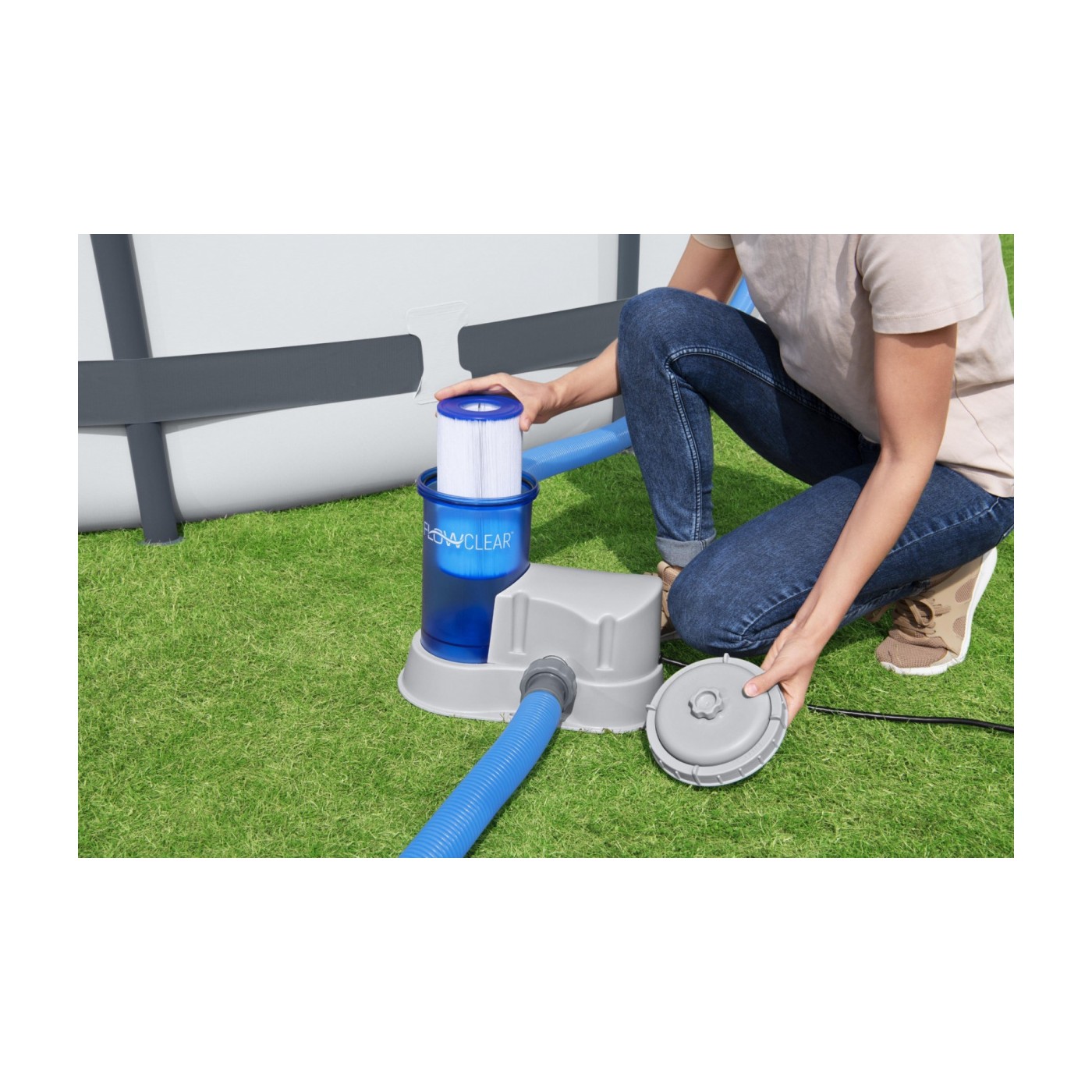 FlowClear BESTWAY 5678l/h Filtrační bazénové čerpadlo + vyměnitelný filtr III