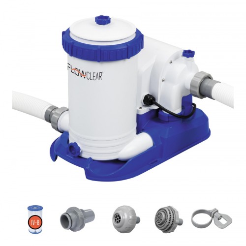 BESTWAY 9463l/h FlowClear Filter Pool Pump + Náhradní filtr IV