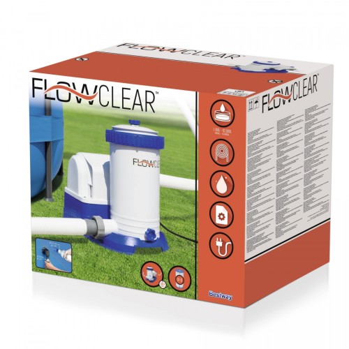 BESTWAY 9463l/h FlowClear Filter Pool Pump + Náhradní filtr IV
