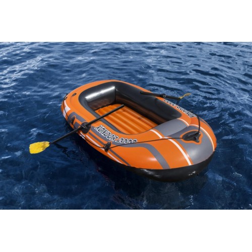 Nafukovací plovák BESTWAY Condor 2000 2místný 188x98x30  + 2 vesla + Nožní pumpa