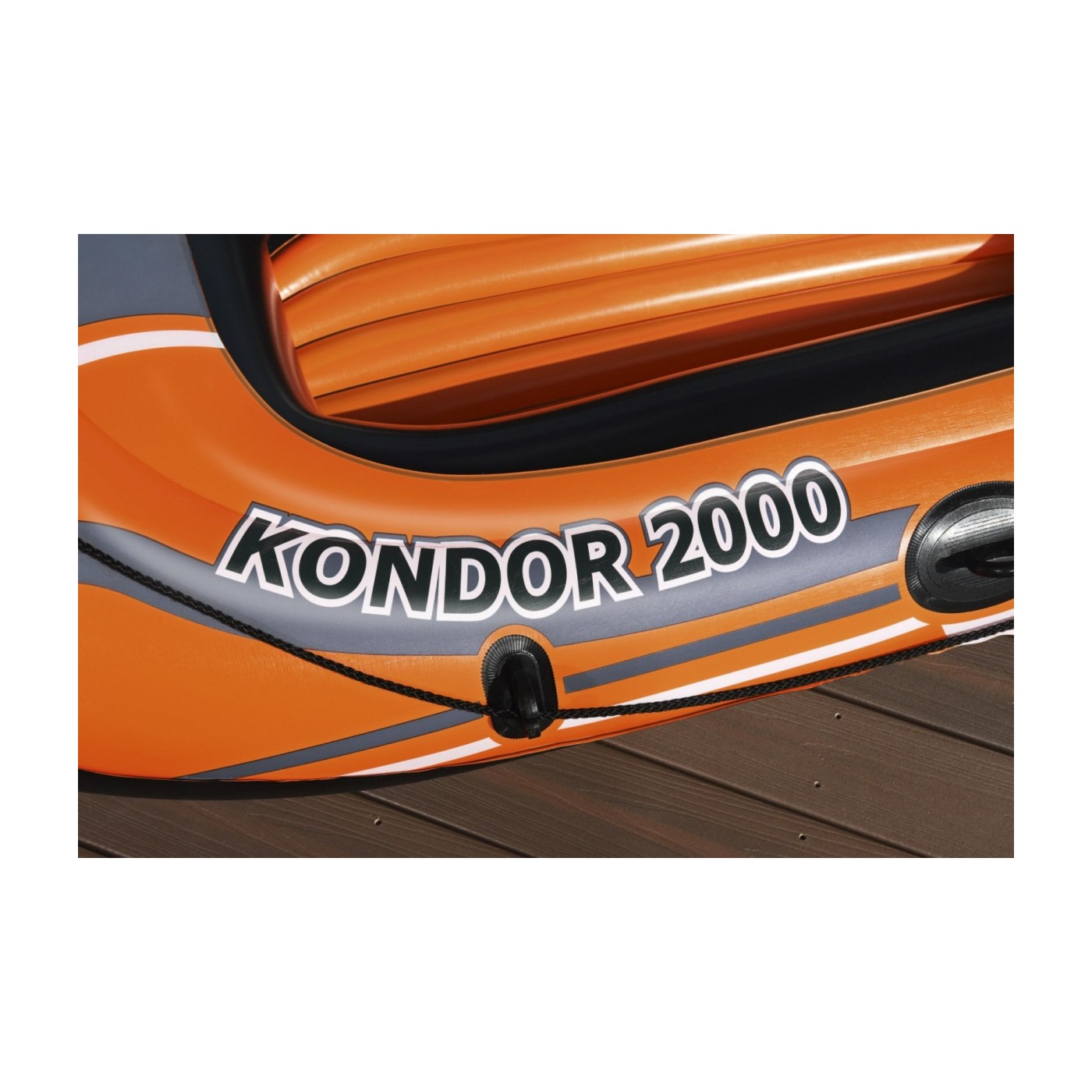 Nafukovací plovák BESTWAY Condor 2000 2místný 188x98x30  + 2 vesla + Nožní pumpa
