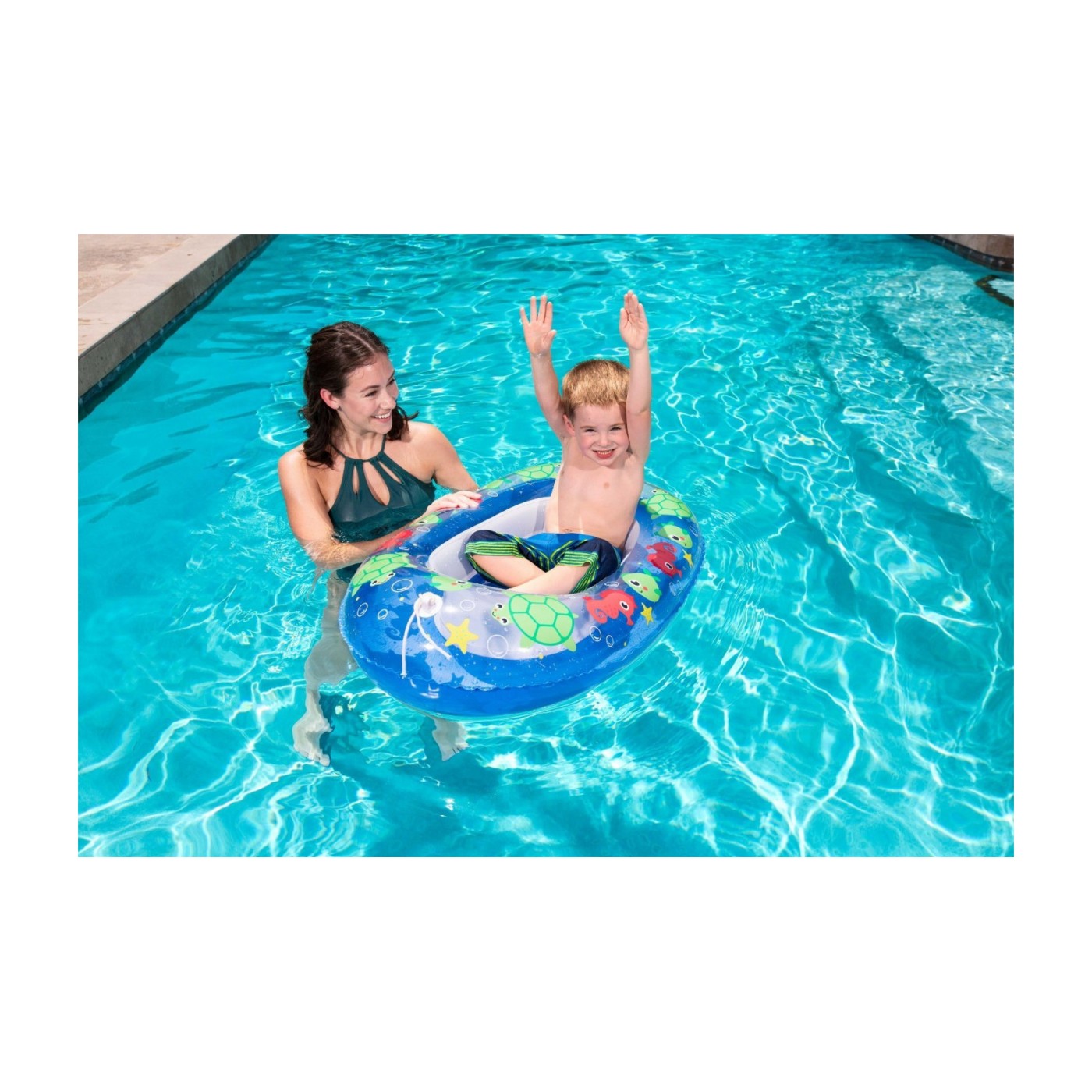 Modrý ponton BESTWAY 102 cm x 69 cm