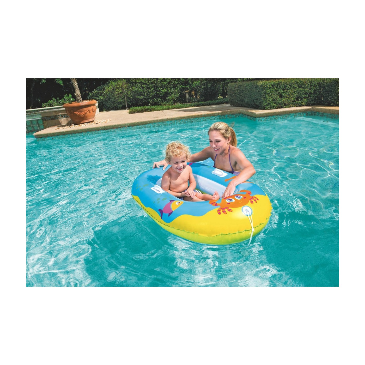 BESTWAY modrý ponton 119 cm x 79 cm